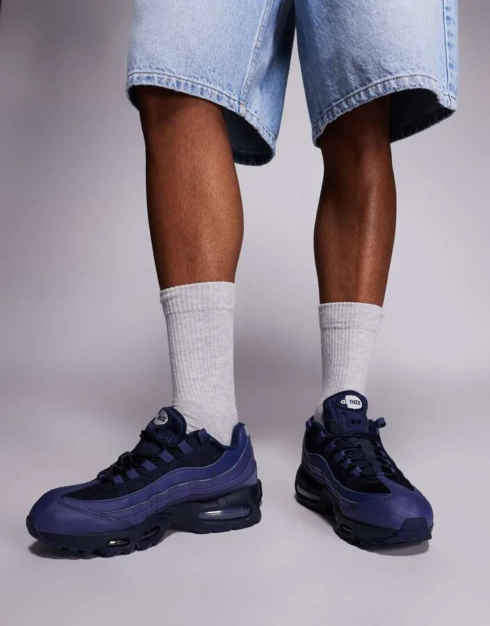 Nike Air Max 95 OG sneakers in purple & gray - Image 3