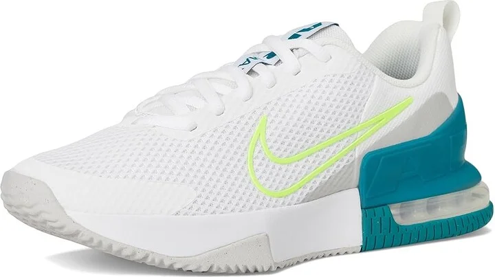 Nike Air Max Alpha Trainer 6 Men's Cross Training Shoes White/Hot Lime/Bright Spruce/Grey Fog : 9 D - Medium, Textile - Image 5
