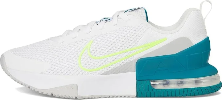 Nike Air Max Alpha Trainer 6 Men's Cross Training Shoes White/Hot Lime/Bright Spruce/Grey Fog : 9 D - Medium, Textile - Image 6