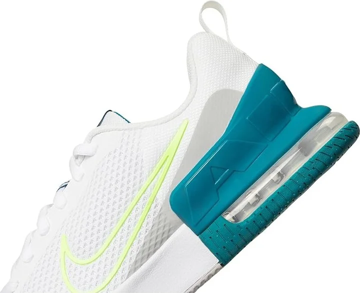 Nike Air Max Alpha Trainer 6 Men's Cross Training Shoes White/Hot Lime/Bright Spruce/Grey Fog : 9 D - Medium, Textile - Image 7