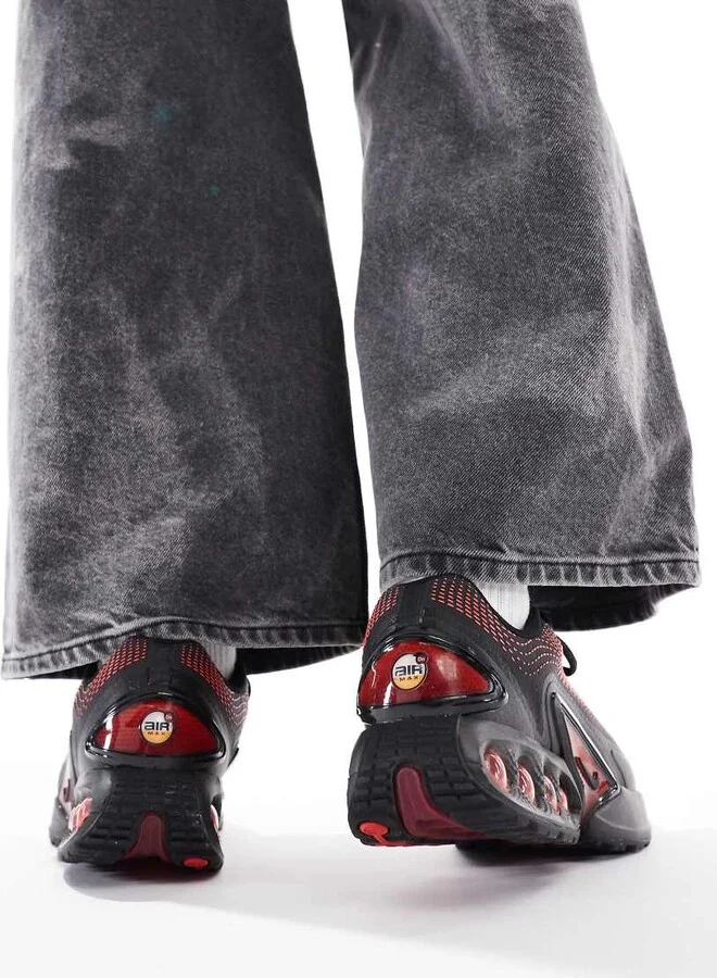 Nike Air Max DN sneakers in black and red - Image 2