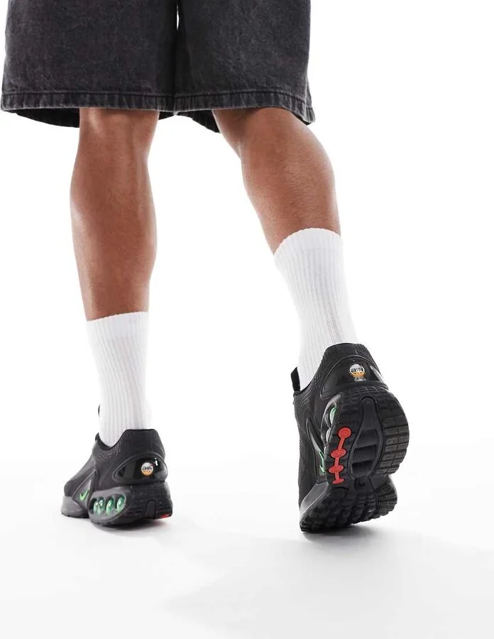 Nike Air Max DN sneakers in black & green - Image 4