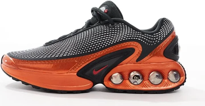 Nike Air Max DN sneakers in dark gray and red - Image 2