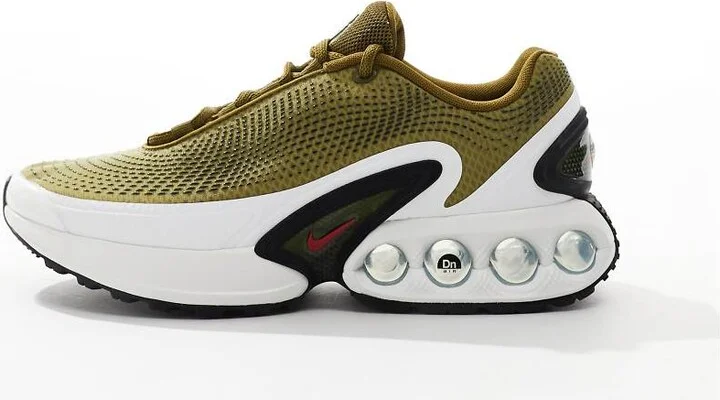 Nike Air Max DN sneakers in khaki and red - Image 2
