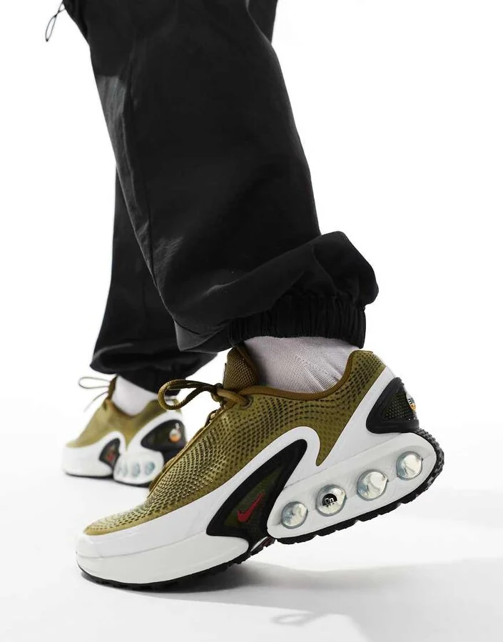 Nike Air Max DN sneakers in khaki and red