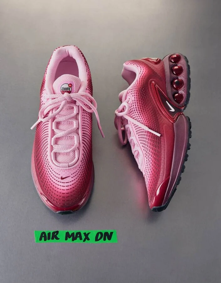 Nike Air Max DN sneakers in pink and burgundy