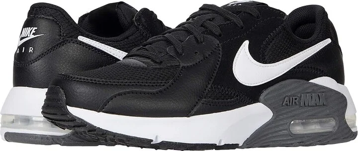 Nike Air Max Excee Women's Shoes Black/White/Dark Grey : 5 B - Medium, Leather/Textile