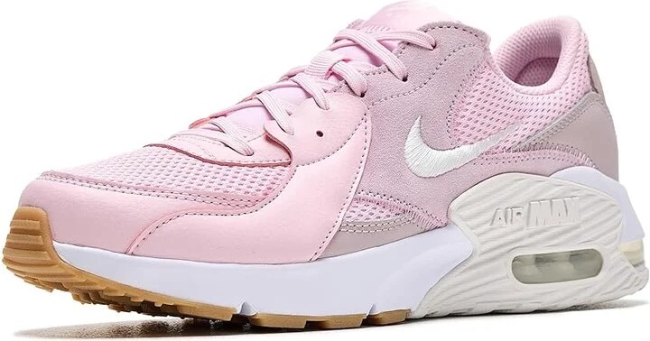 Nike Air Max Excee Women's Shoes Pink Foam/Summit White/Platinum Violet : 7 B - Medium, Leather/Textile