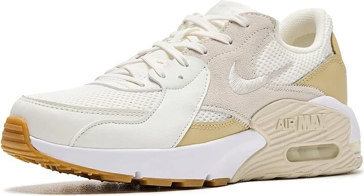 Nike Air Max Excee Women's Shoes Sail/Light Orewood Brown/Team Gold : 5 B - Medium, Leather/Textile