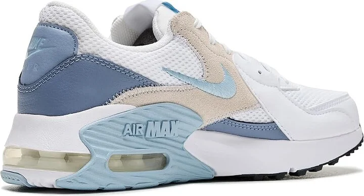 Nike Air Max Excee Women's Shoes White/Light Armory Blue/Ashen Slate/Black : 11.5 B - Medium, Leather/Textile - Image 3