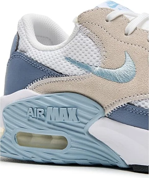 Nike Air Max Excee Women's Shoes White/Light Armory Blue/Ashen Slate/Black : 11.5 B - Medium, Leather/Textile - Image 7