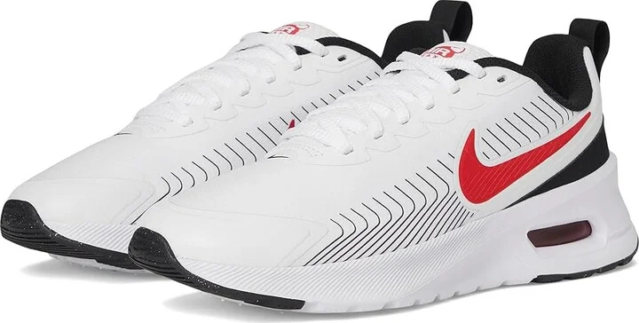 Nike Air Max Nuaxis Men's Shoes White/University Red/Black/White : 12 D - Medium, Synthetic