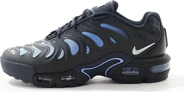 Nike Air Max Plus Drift sneakers in black and blue - Image 2