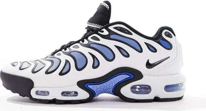 Nike Air Max Plus Drift sneakers in white and blue - Image 2