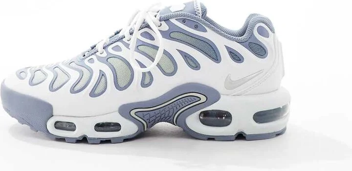 Nike Air Max Plus Drift sneakers in white and silver - Image 2