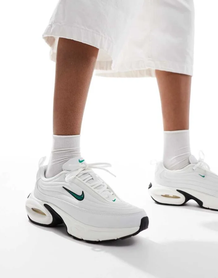 Nike Air Max Portal sneakers in white and green