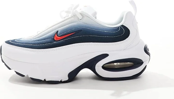 Nike Air Max Portal sneakers in white and navy - Image 4
