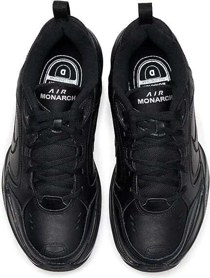 Nike Air Monarch IV Men's Cross Training Shoes Black/Black : 6 D - Medium, Leather/Textile - Image 3