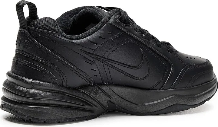 Nike Air Monarch IV Men's Cross Training Shoes Black/Black : 6 D - Medium, Leather/Textile - Image 4