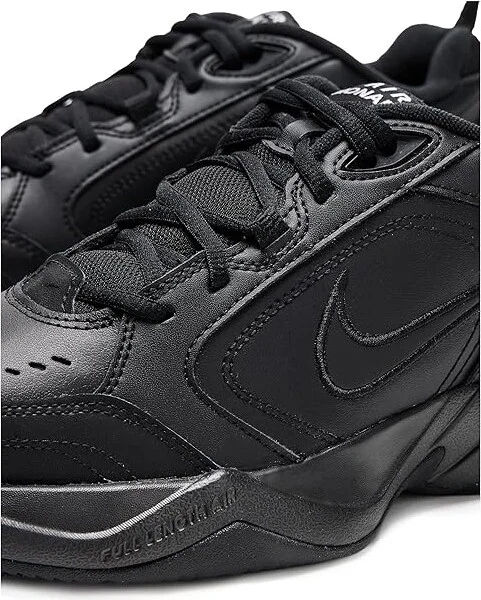 Nike Air Monarch IV Men's Cross Training Shoes Black/Black : 6 D - Medium, Leather/Textile - Image 8