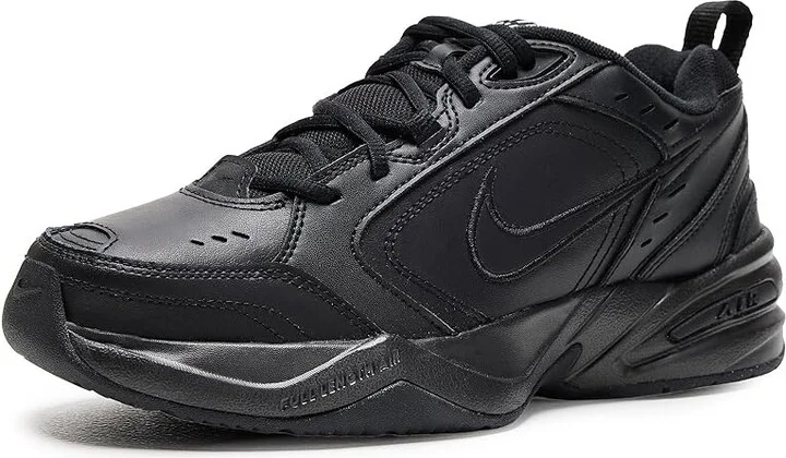 Nike Air Monarch IV Men's Cross Training Shoes Black/Black : 6 D - Medium, Leather/Textile