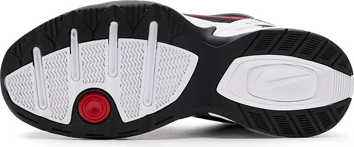 Nike Air Monarch IV Men's Cross Training Shoes White/Black/Varsity Red : 6 D - Medium, Leather/Textile - Image 4
