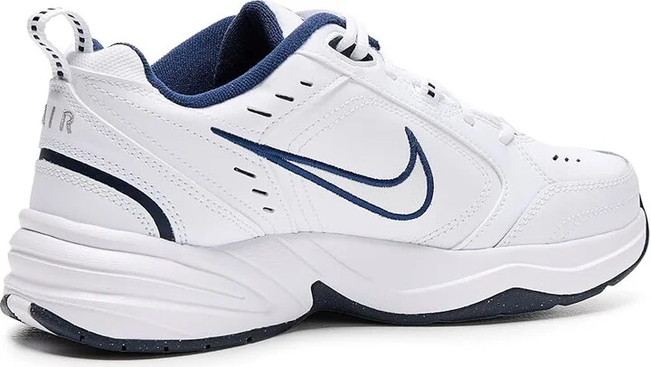 Nike Air Monarch IV Men's Cross Training Shoes White/Black/Varsity Red : 6 D - Medium, Leather/Textile - Image 9