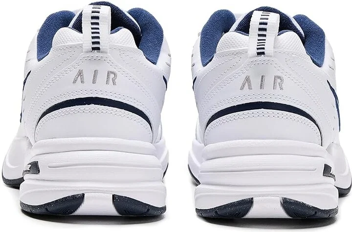 Nike Air Monarch IV Men's Cross Training Shoes White/Black/Varsity Red : 6 D - Medium, Leather/Textile - Image 11