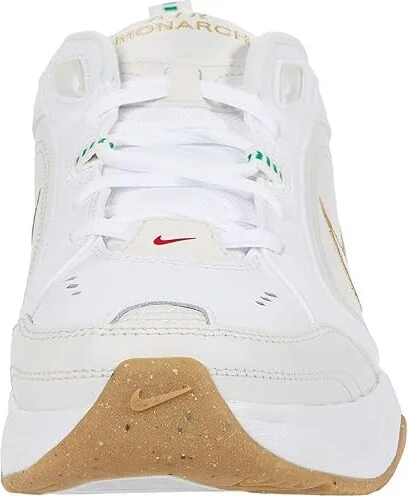 Nike Air Monarch IV Men's Cross Training Shoes White/Metallic Gold/Phantom/Lucky Green : 6 D - Medium, Leather/Textile - Image 5