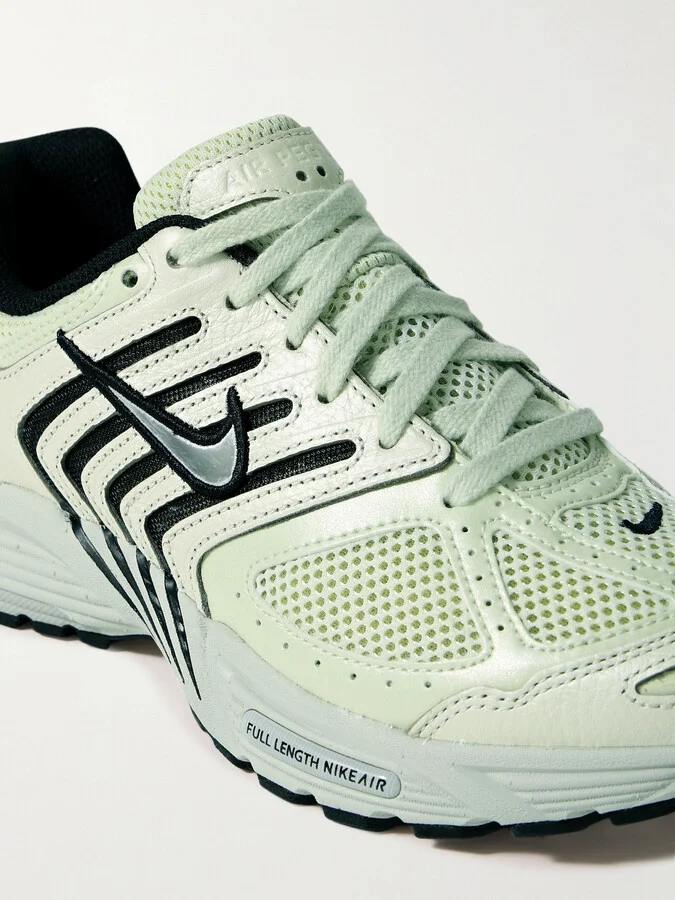 Nike - Air Pegasus 2k5 Leather And Mesh Sneakers - Green - Image 4