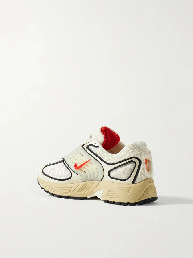 Nike - Air Pegasus Wave Mesh, Faux Leather And Rubber Sneakers - Cream - Image 3