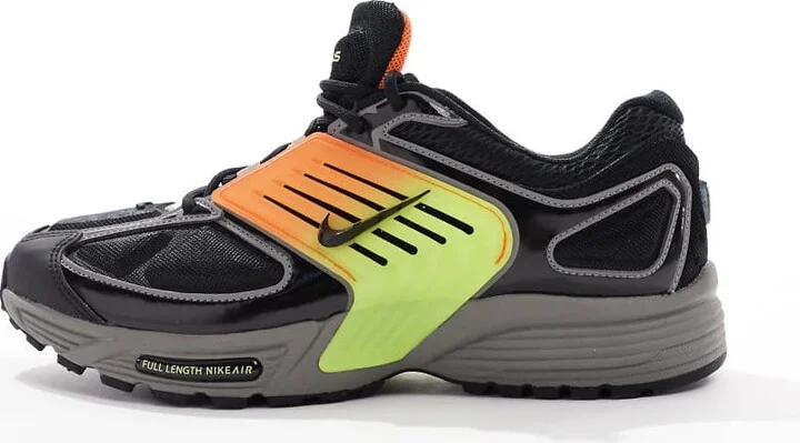 Nike Air Pegasus Wave sneakers in black and orange - Image 2