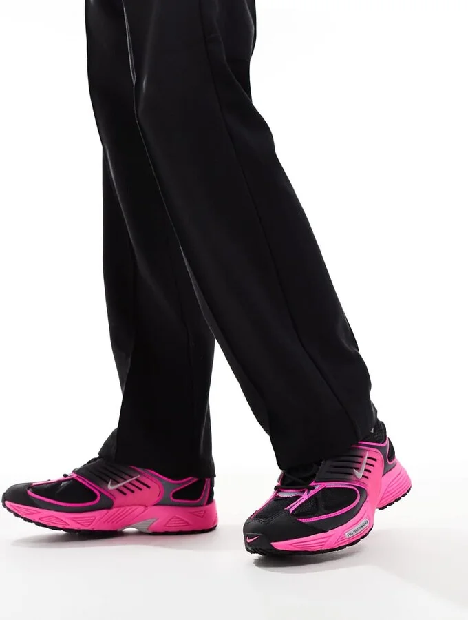 Nike Air Pegasus Wave sneakers in black and pink - Image 3