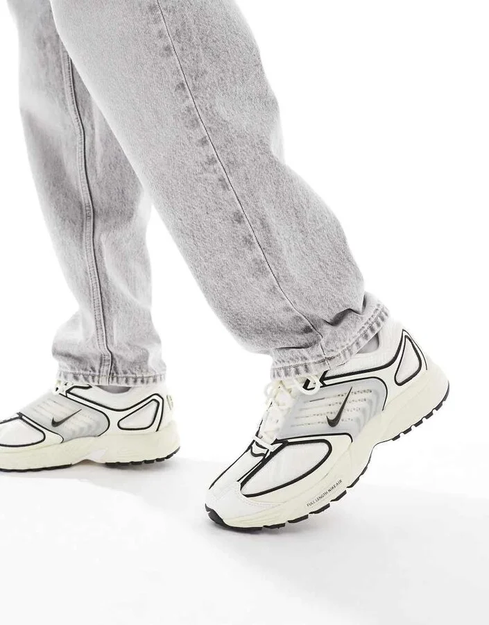 Nike Air Pegasus Wave sneakers in white and black