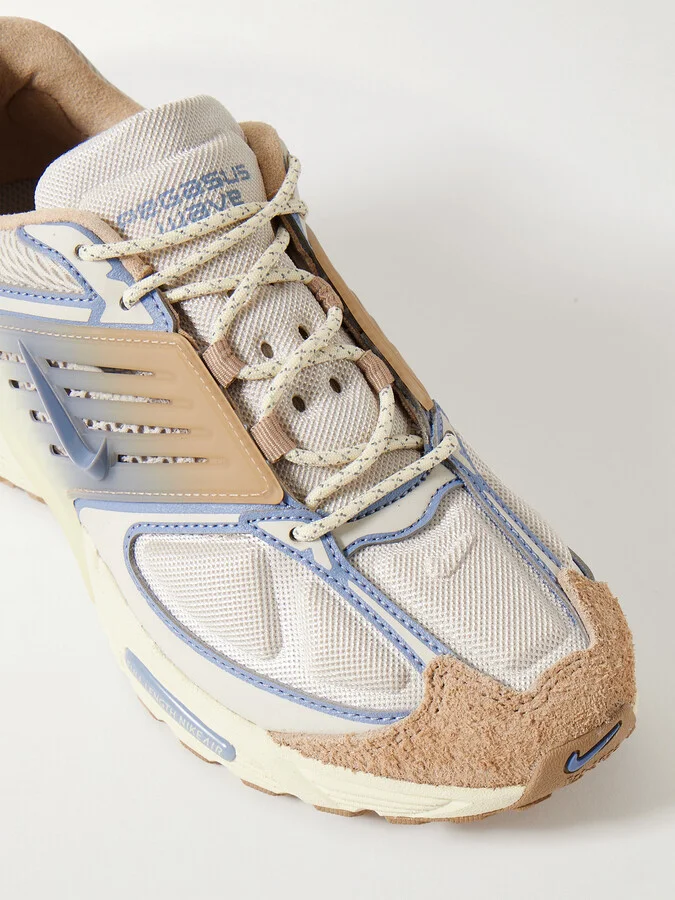 Nike - Air Pegasus Wave Suede And Rubber-trimmed Mesh Sneakers - Off-white - Image 4