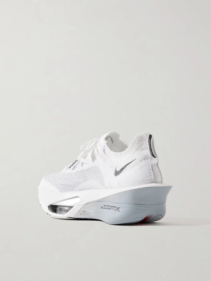 Nike - Air Zoom Alphafly 3 Flyknit Sneakers - White - Image 3