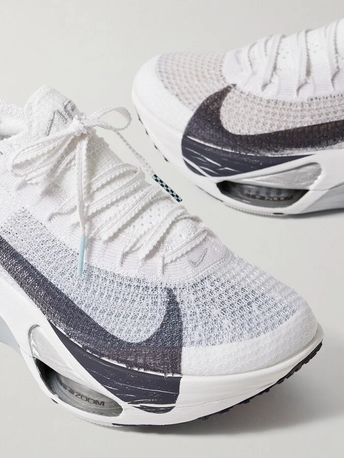 Nike - Air Zoom Alphafly 3 Flyknit Sneakers - White - Image 4