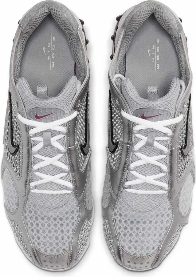 Nike Air Zoom Spiridon Cage 2 sneakers in silver - Image 2