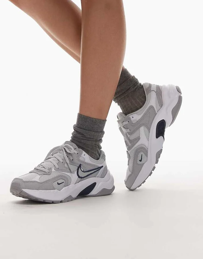 Nike AL8 sneakers in gray and navy