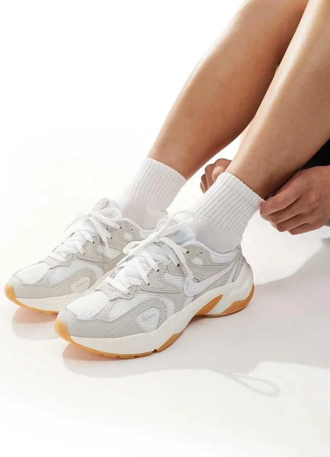 Nike AL8 sneakers in off white and gray - Image 3