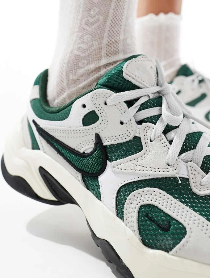 Nike AL8 sneakers in white and green - Image 4