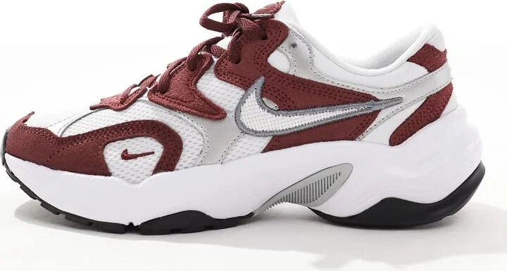 Nike AL8 sneakers in white and red - Image 2