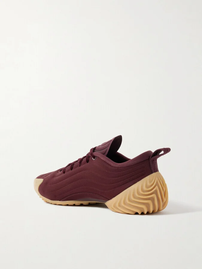 Nike - Astra Ultra Quilted Brushed-shell Sneakers - Burgundy - Image 3