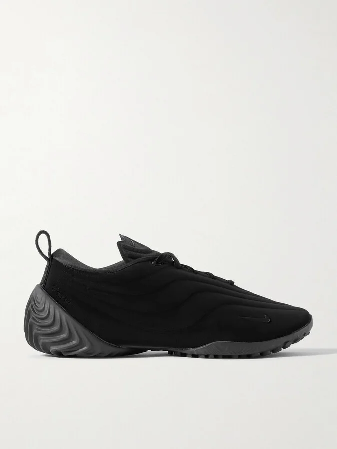 Nike - Astra Ultra Quilted Satin Sneakers - Black