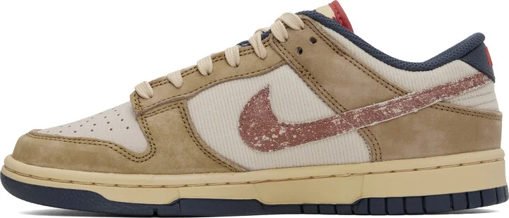 Nike Beige Dunk Low Retro SE Sneakers - Image 3
