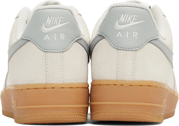 Nike Beige & Gray Air Force 1 '07 LV8 Sneakers - Image 2