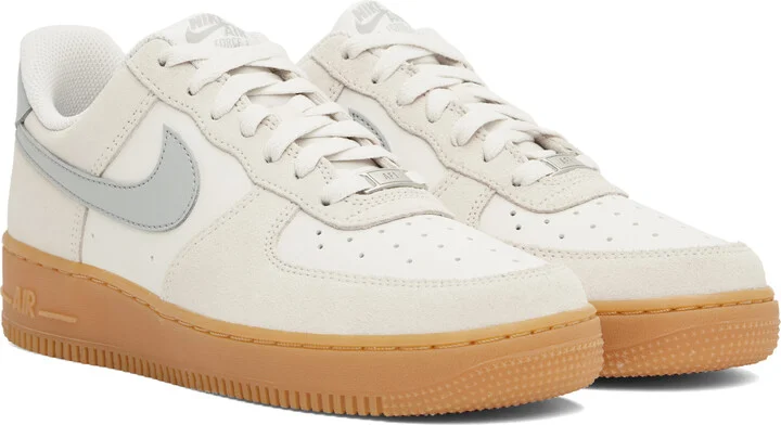 Nike Beige & Gray Air Force 1 '07 LV8 Sneakers - Image 4