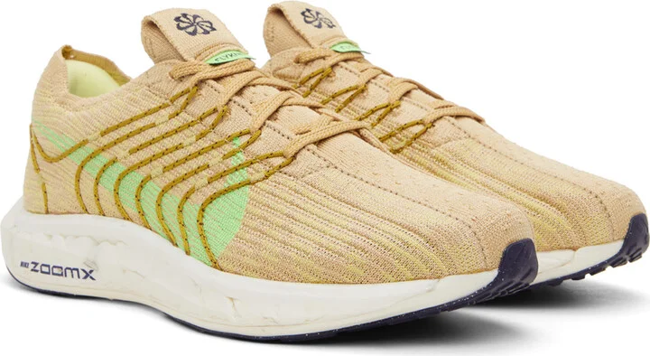 Nike Beige & Green Pegasus Turbo Next Nature Sneakers - Image 4