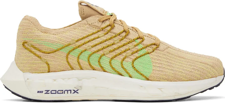 Nike Beige & Green Pegasus Turbo Next Nature Sneakers
