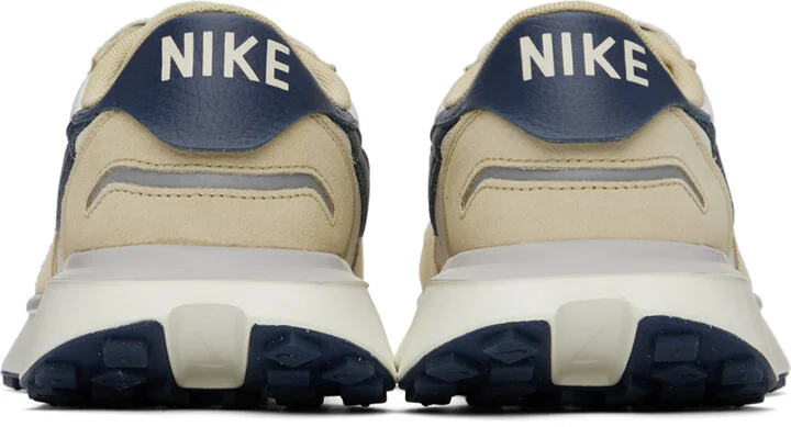 Nike Beige & Navy Phoenix Waffle Sneakers - Image 2